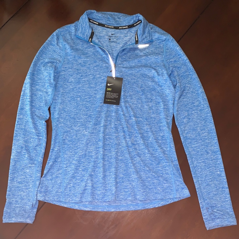 Nike Dri-Fit Half Zip Blue
